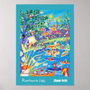 Poster de Arte: Rainbows 100 Anos de Diversão!