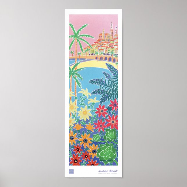 Poster de Arte: Riviera Francesa, Menton (Frente)