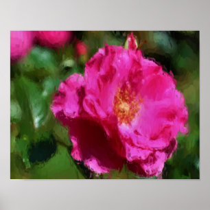 Poster de Arte Rosa Rosa Rosa Rosa Escuro