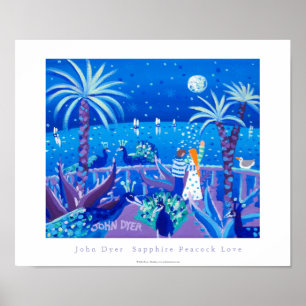 Poster de Arte: Sapphire Peacock Love, Côte d'Azur