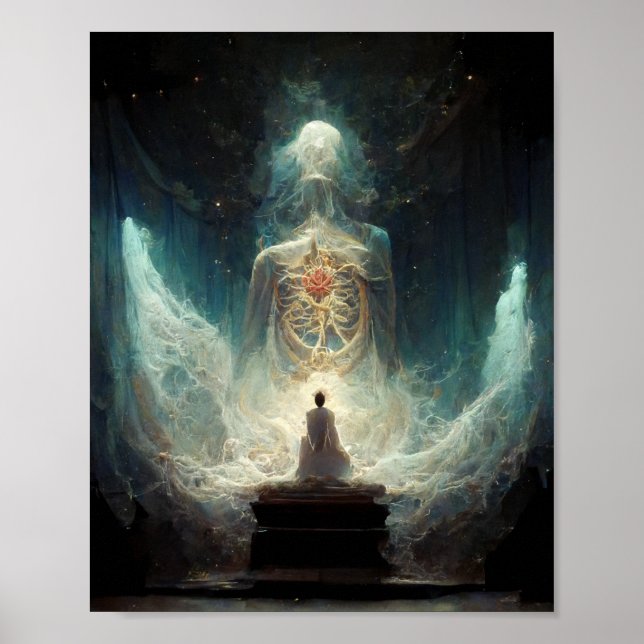 Poster de Arte Sci-Fi Fantasia de Convocação (Frente)