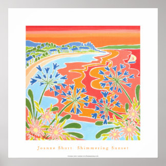 Poster de Arte: Shimmering Sunset, Tresco, Cornwal