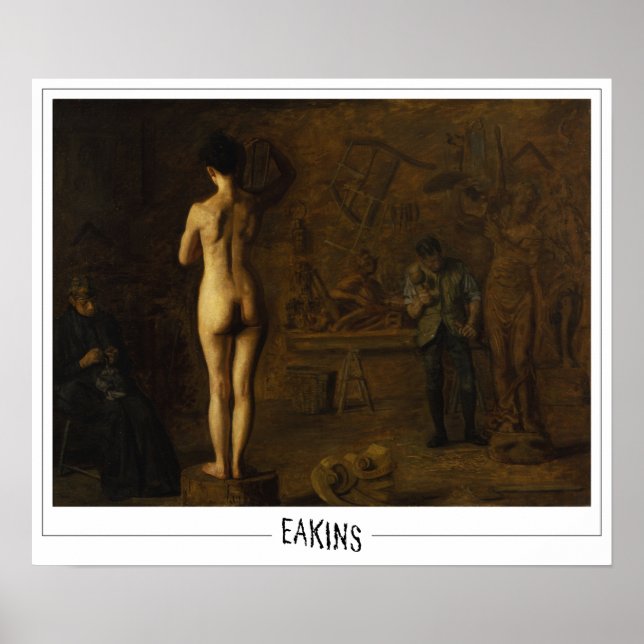 Pôster de Arte Thomas Eakins Zedign #1 (Frente)