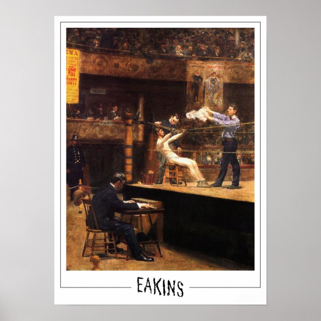 Pôster de Arte Thomas Eakins Zedign #350 (Frente)