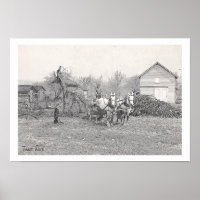 Poster de Arte Vintage do Team Work