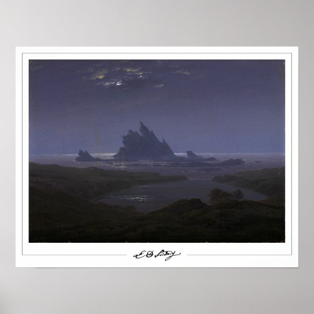 Pôster de arte Zedign de Caspar David Friedrich #1 (Frente)