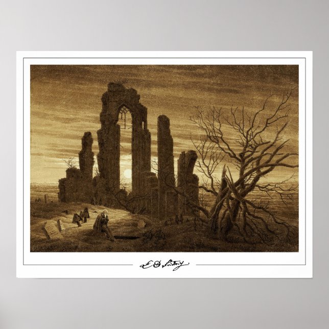 Pôster de Arte Zedign de Caspar David Friedrich #1 (Frente)