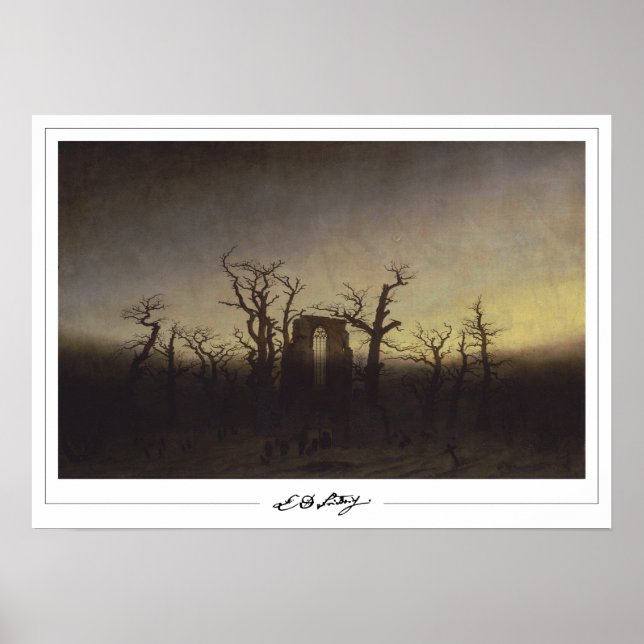 Pôster de Arte Zedign de Caspar David Friedrich #1 (Frente)