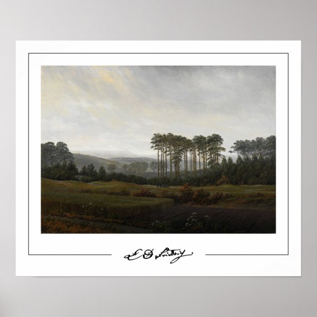 Pôster de arte Zedign de Caspar David Friedrich #2 (Frente)