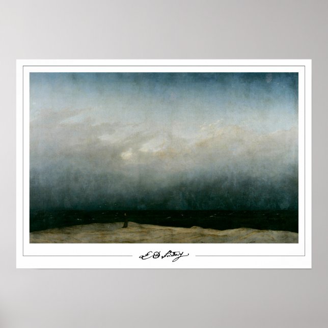 Pôster de arte Zedign de Caspar David Friedrich #2 (Frente)