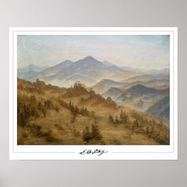 Pôster de arte Zedign de Caspar David Friedrich #2 (Frente)