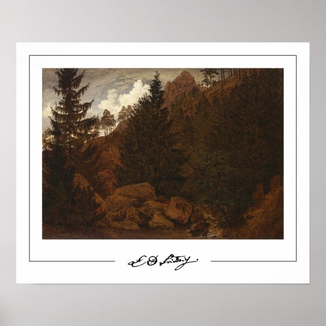 Pôster de Arte Zedign de Caspar David Friedrich #6 (Frente)