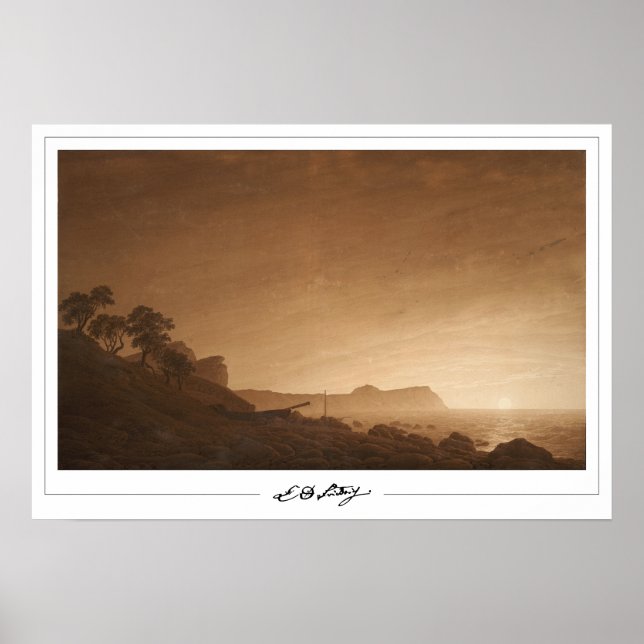 Pôster de arte Zedign de Caspar David Friedrich #7 (Frente)