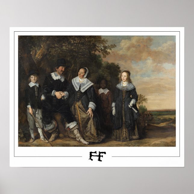 Pôster de Arte Zedign de Frans Hals #277 (Frente)