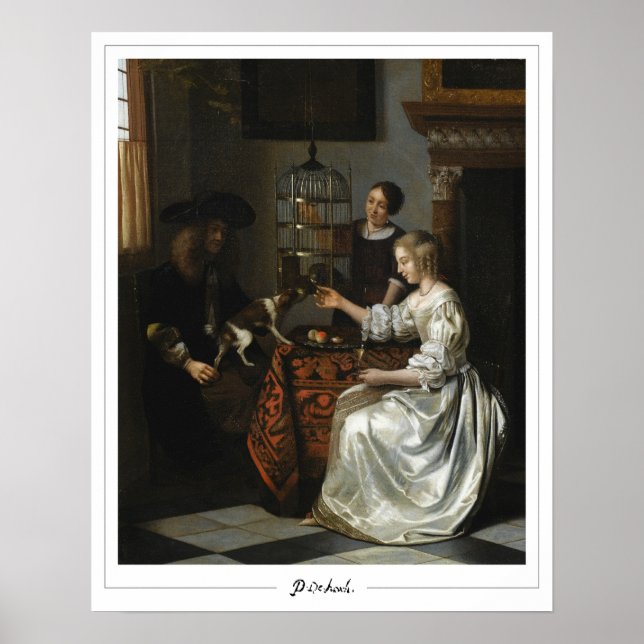Pôster de Arte Zedign de Pieter de Hooch #127 (Frente)