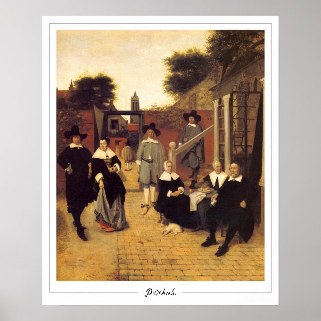 Pôster de Arte Zedign de Pieter de Hooch #143 (Frente)