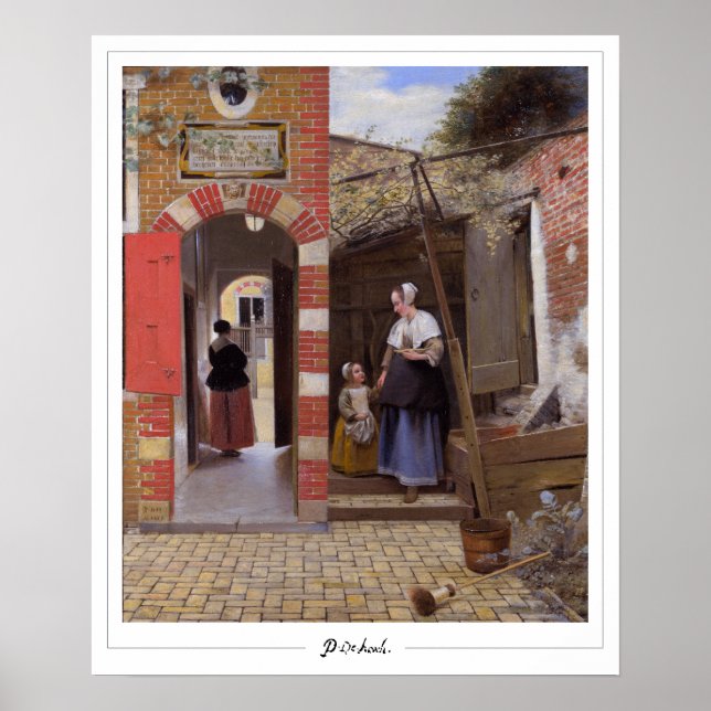 Pôster de Arte Zedign de Pieter de Hooch #7 (Frente)