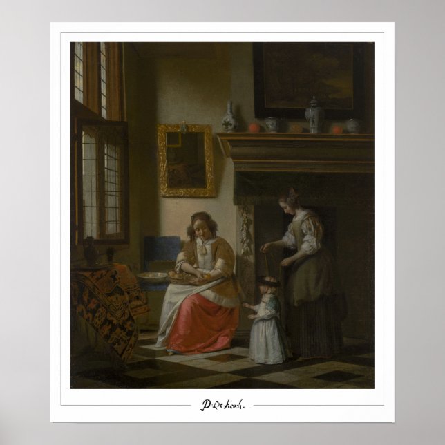 Pôster de Arte Zedign de Pieter de Hooch #97 (Frente)