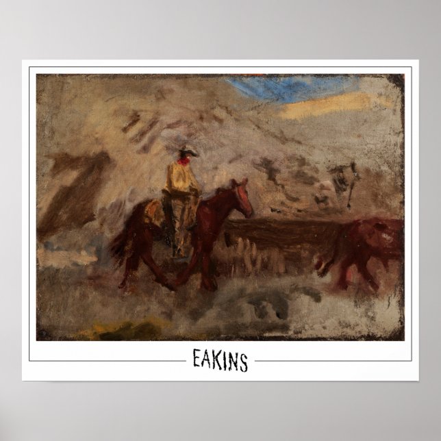 Pôster de arte Zedign de Thomas Eakins #10 (Frente)