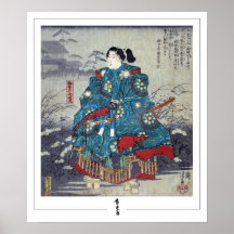Pôster de Arte Zedign Utagawa Hiroshige #125