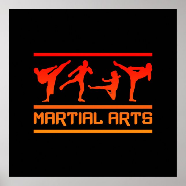 Poster de Artes Marciais - personalize! (Frente)