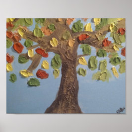 Poster de árvore colorida