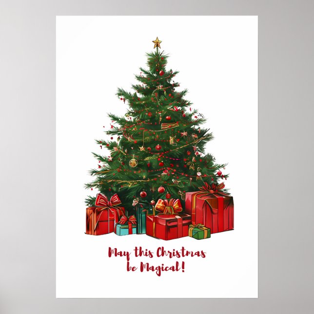 Poster de Árvore de Natal Mágica (Frente)