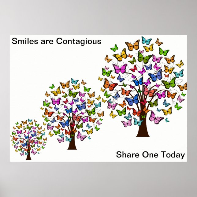 Poster de Árvore Feliz (Frente)