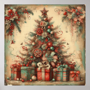 Poster de Árvore Natal Clássica