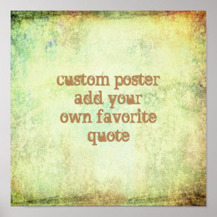 poster de aspas personalizadas adicione seu texto