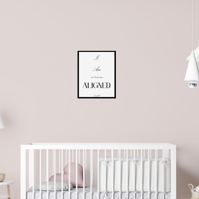 Poster de asticidade de eu estou alinhado (Berçário 2)
