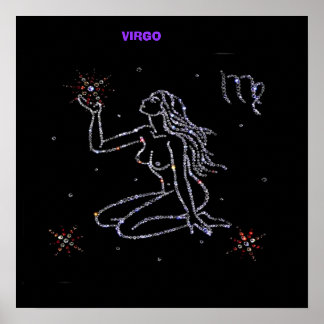 Poster de Astrologia do Virgo