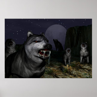poster de ataque de lobo