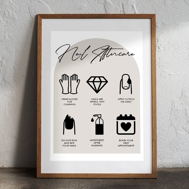 Poster de Aterrissagem com Nail Salon Modern (Criador carregado)