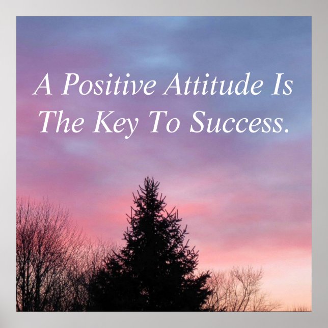 Poster de atitude positiva Poster inspiracional (Frente)
