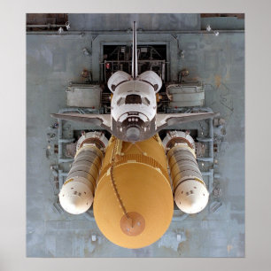 Poster de Atlantis do vaivém espacial