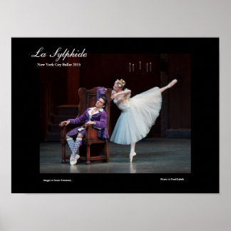 poster de atordoamento para o balé LA SYLPHIDE