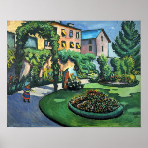 Poster de August Macke Gartenbild