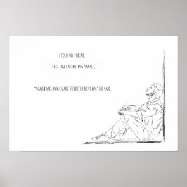 Poster de Autoamor pela consciência da saúde menta