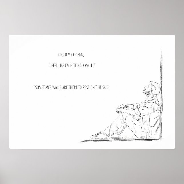 Poster de Autoamor pela consciência da saúde menta (Frente)