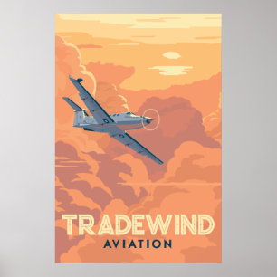 Poster de Aviação Comercial