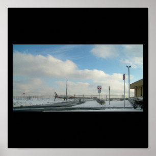 Poster de avião/aeroporto