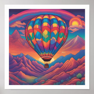 Poster de balão de ar quente