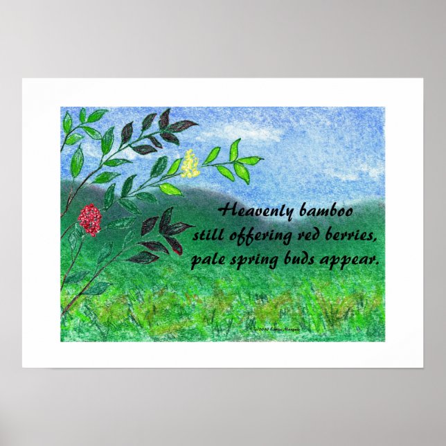 Poster de Bambu Celestial (Frente)