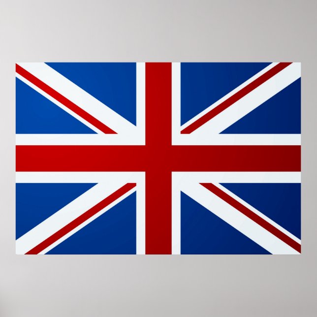 Poster de bandeira britânica (Frente)