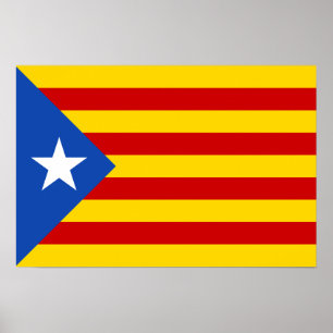 Poster De "bandeira Catalan da independência L'Estelada