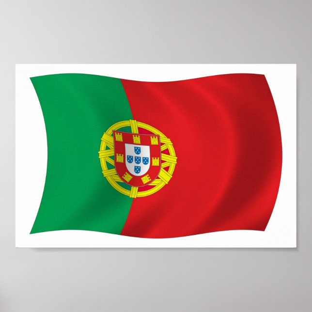 Poster de bandeira de Portugal (Frente)