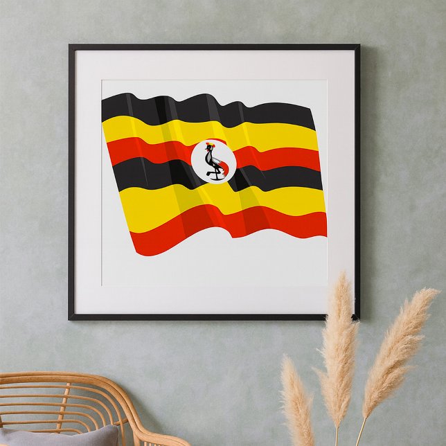 Poster de Bandeira de Uganda (Criador carregado)