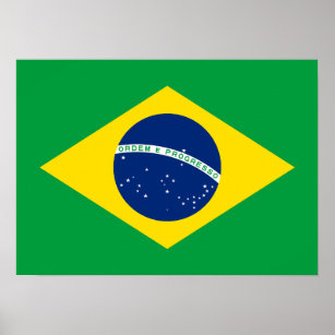 Poster de Bandeira do Brasil Patriótico