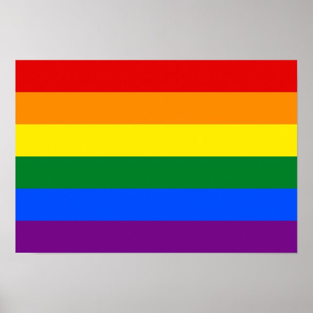 Poster de bandeira LGBT (Frente)